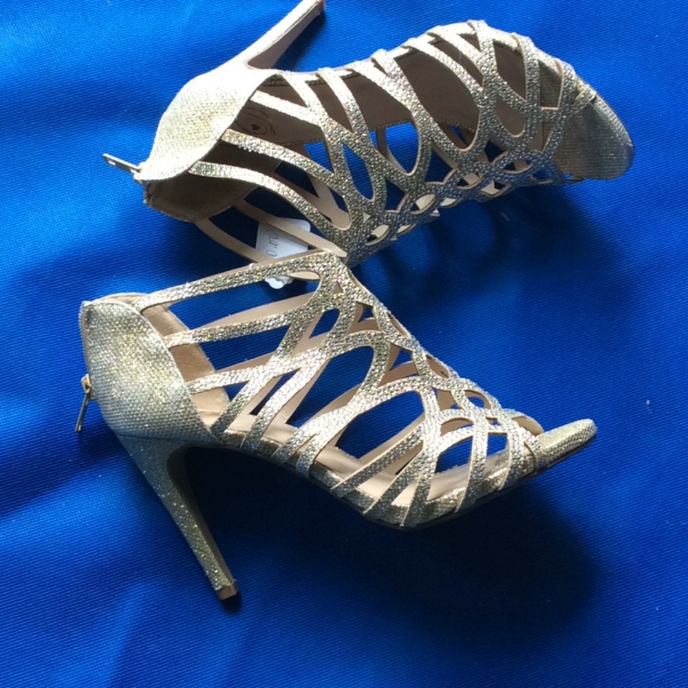 Metallic heels